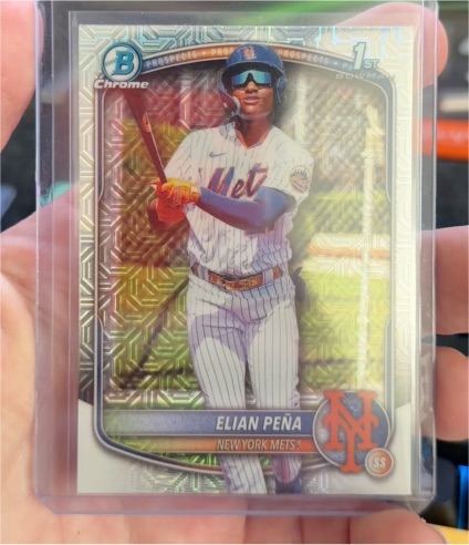 2025 Bowman Chrome #BCP-155 Elian Peña — front