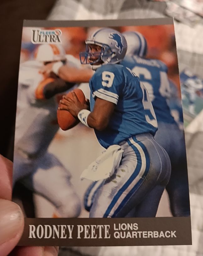 1991 Fleer Ultra #168 Rodney Peete — front