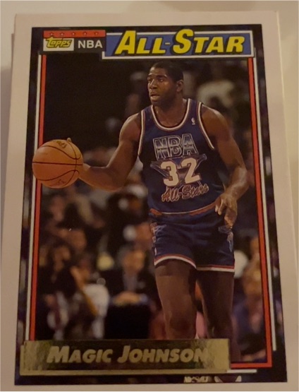 1992-93 Topps #126 Magic Johnson — front
