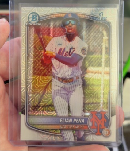 2025 Bowman Chrome #BCP-155 Elian Peña — front