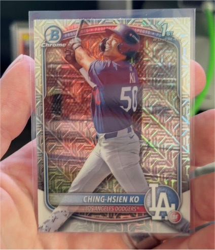 2025 Bowman Chrome #BCP-224 Ching-Hsien Ko — front