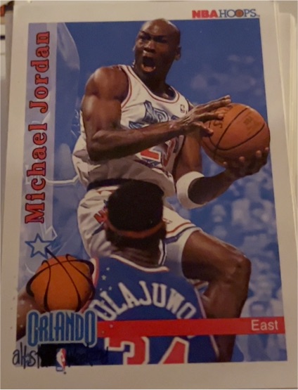 1992 NBA Hoops #298 Michael Jordan All-Star East — front