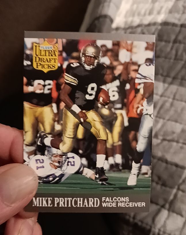 1991 Fleer Ultra Draft Picks #294 Mike Pritchard — front