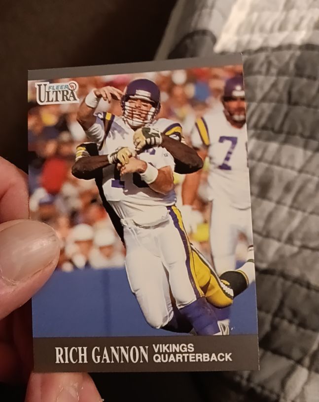 1991 Fleer Ultra #197 Rich Gannon — front