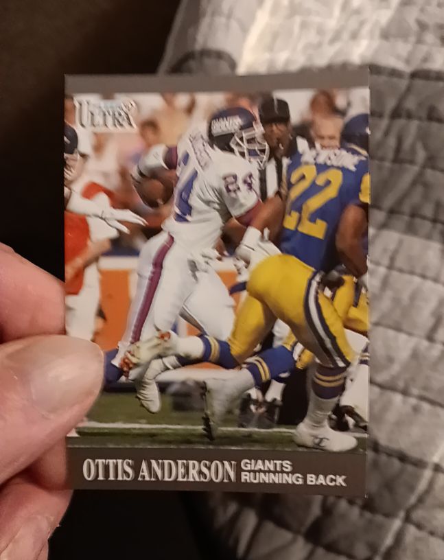 1991 Fleer Ultra #214 Ottis Anderson — front