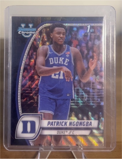 2024-25 Bowman University Chrome #58 Patrick Ngongba — front