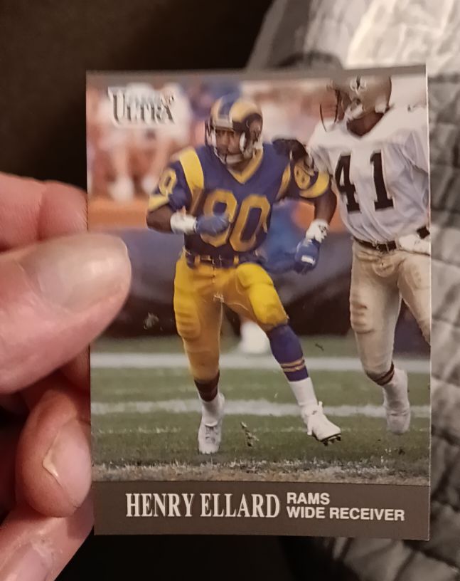 1991 Fleer Ultra #185 Henry Ellard — front