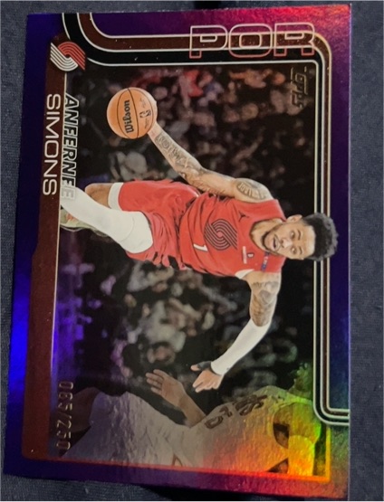 2025-26 Topps #123 Anfernee Simons — front