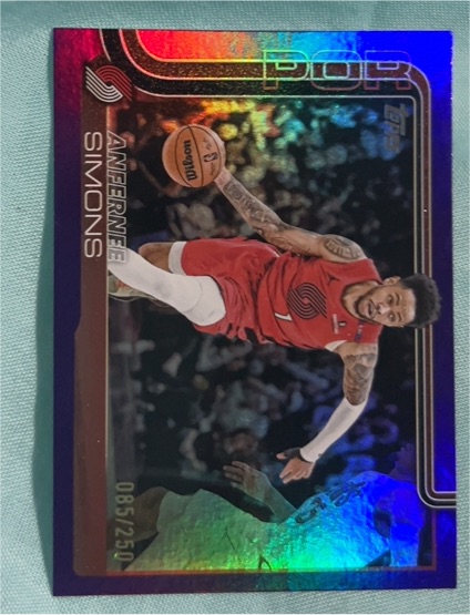 2025-26 Topps #123 Anfernee Simons — front