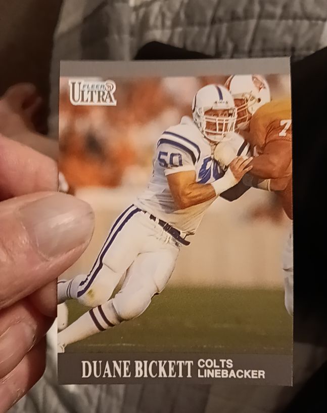 1991 Fleer Ultra #50 Duane Bickett — front
