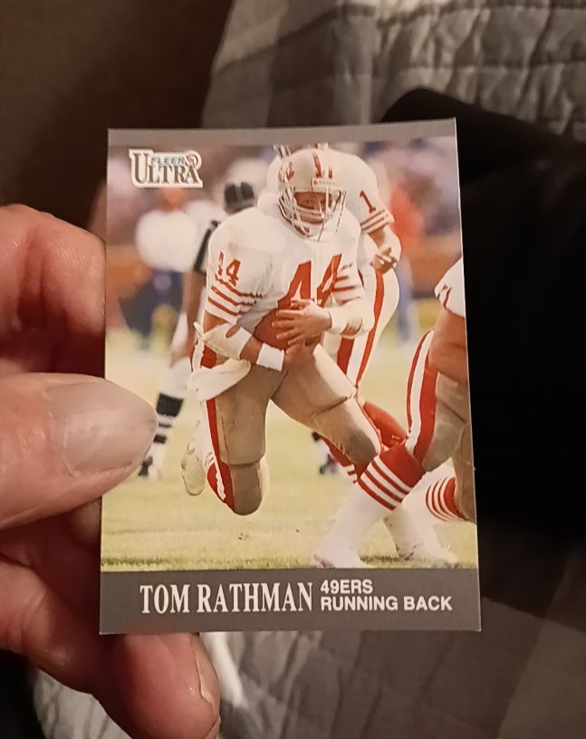 1991 Fleer Ultra #253 Tom Rathman — front