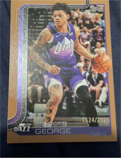 2025-26 Topps #131 Keyonte George Utah Jazz — front