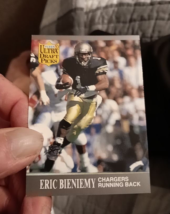 1991 Fleer Ultra Draft Picks #280 Eric Bieniemy — front