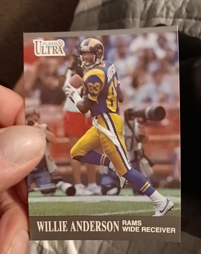 1991 Fleer Ultra #181 Willie Anderson — front
