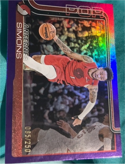 2025-26 Topps #123 Anfernee Simons — front