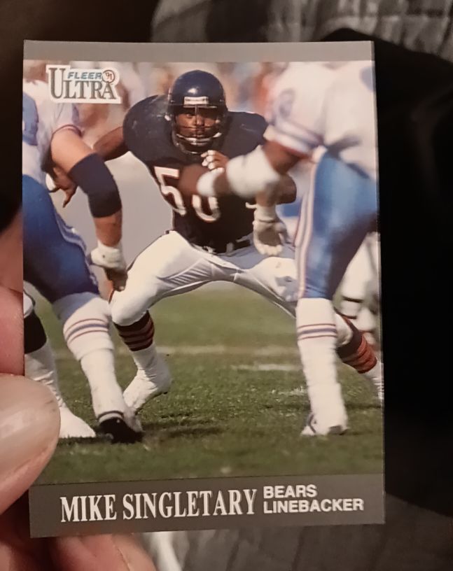 1991 Fleer Ultra #160 Mike Singletary — front