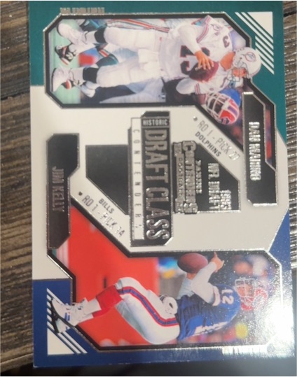 2024 Panini Contenders #7 Dan Marino / Jim Kelly Historic Draft Class — front