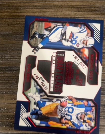 2024 Panini Contenders Historic Draft Class Marshall Faulk / Eric Dickerson — front