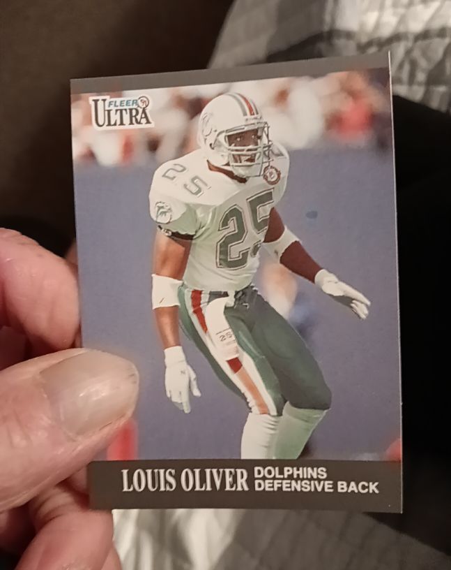 1991 Fleer Ultra #91 Louis Oliver — front