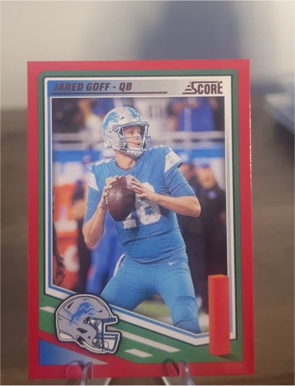 2025 Panini Score #154 Jared Goff — front