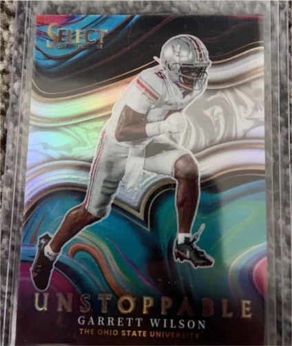 2022 Panini Select Draft Picks #US-GW Garrett Wilson Unstoppable — front