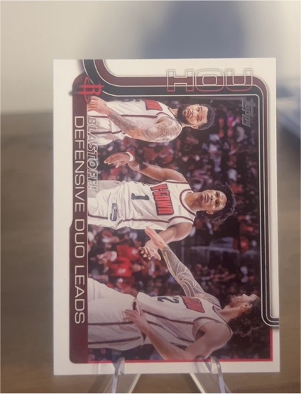 2025-26 Topps #297 Blastoff!: Defensive Duo Leads Houston Rockets — front