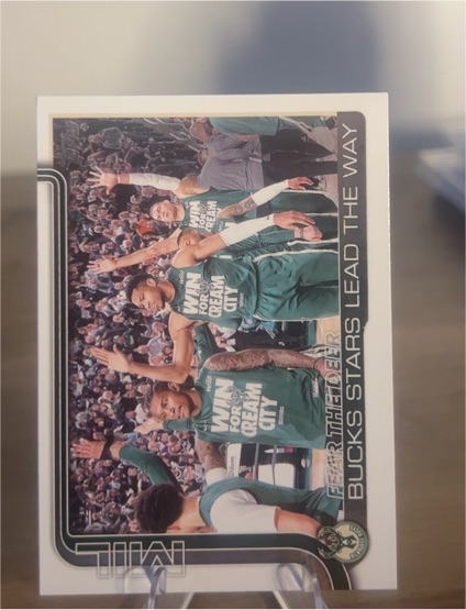 2025-26 Topps #281 Fear the Deer: Bucks Stars Lead the Way — front