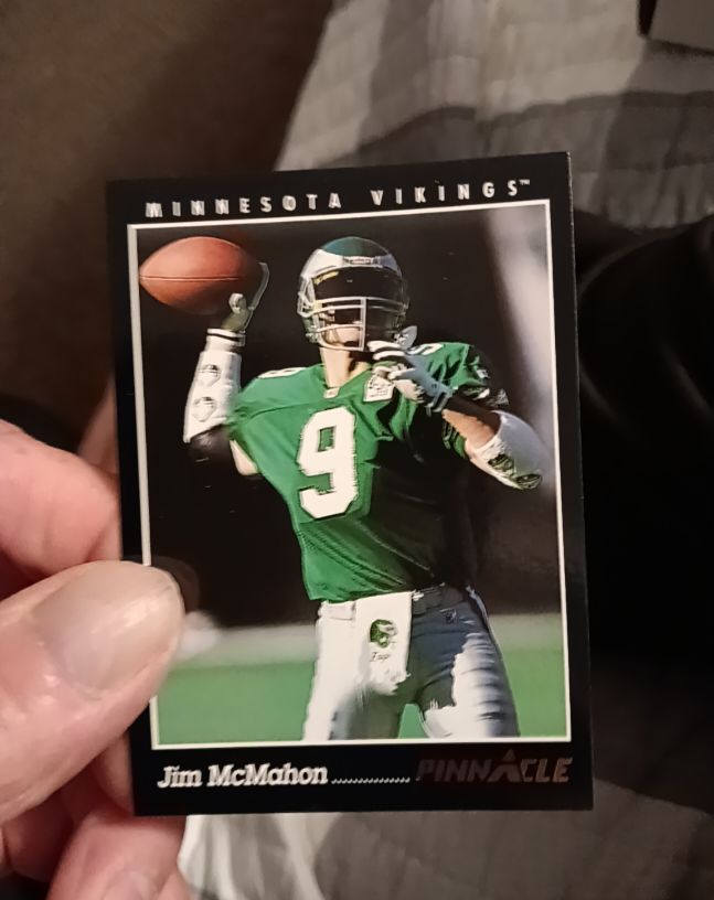 1993 Pinnacle Jim McMahon — front