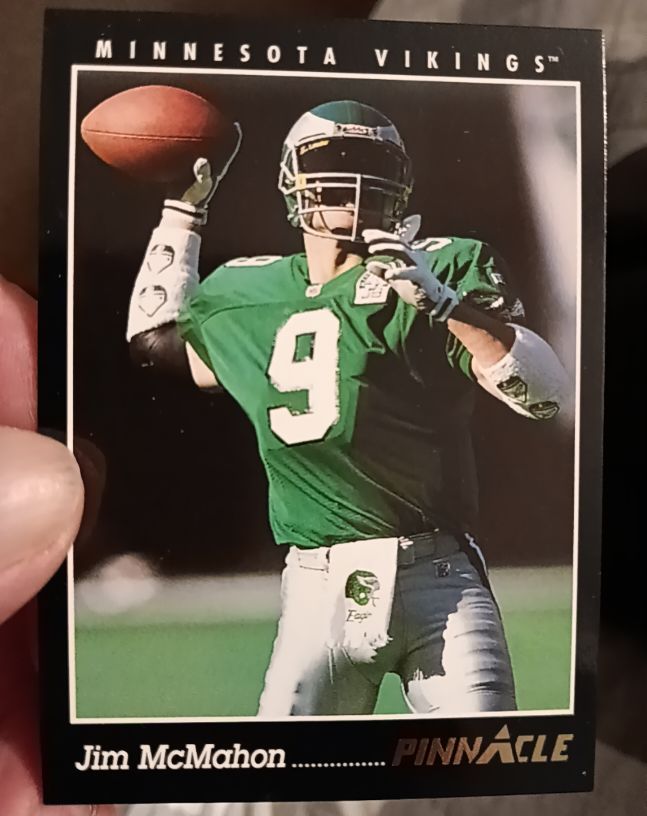 1993 Pinnacle #345 Jim McMahon — front