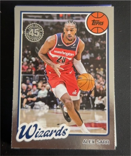 2025-26 Topps Basketball #80BK-23 Alex Sarr — front