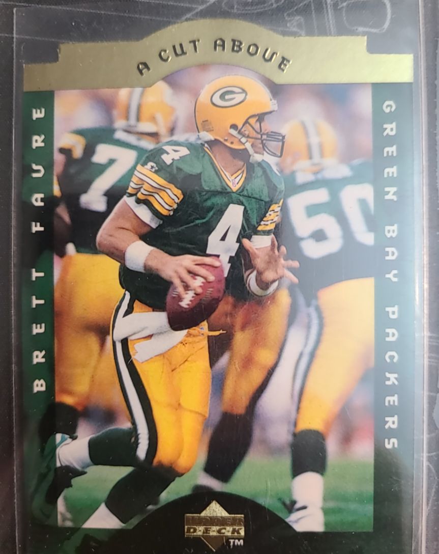 1996 Upper Deck #6 Brett Favre A Cut Above — front