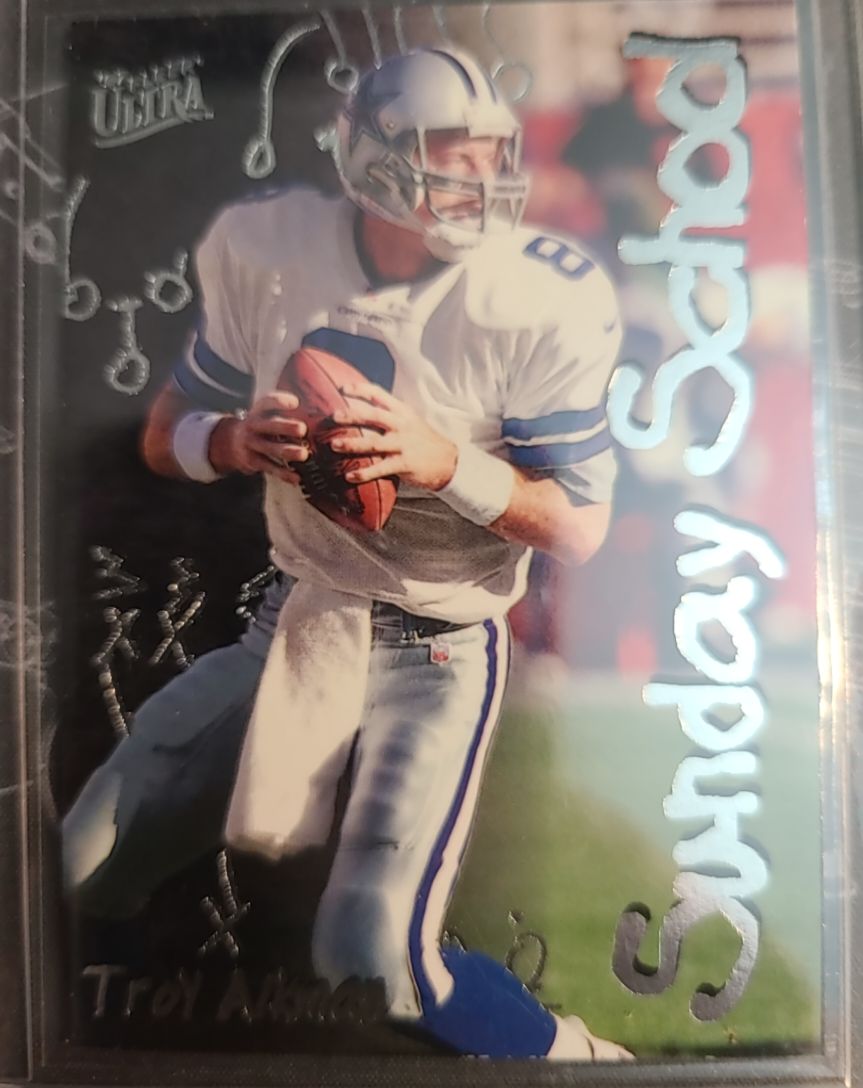 1997 Fleer Ultra #3 Troy Aikman Sunday School — front