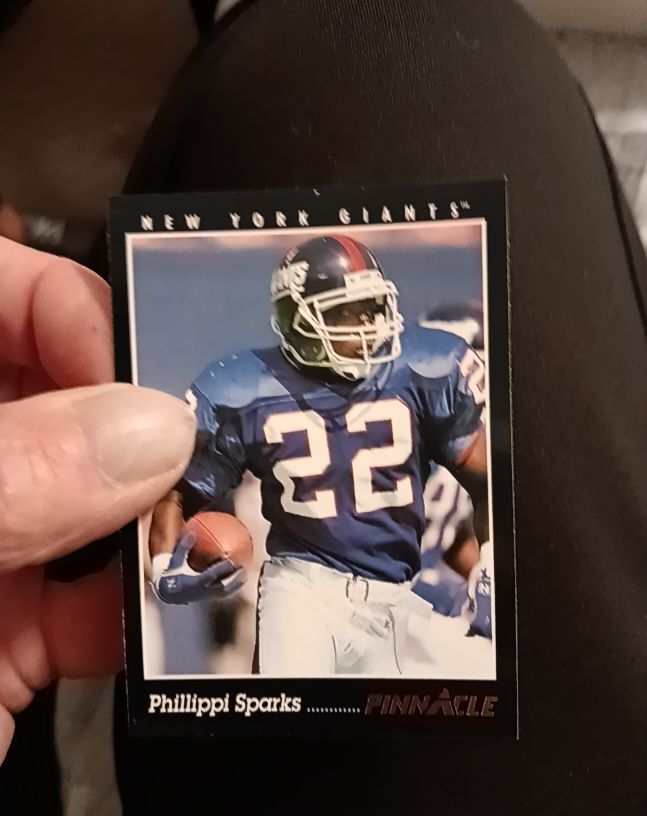 1993 Pinnacle Phillippi Sparks New York Giants — front