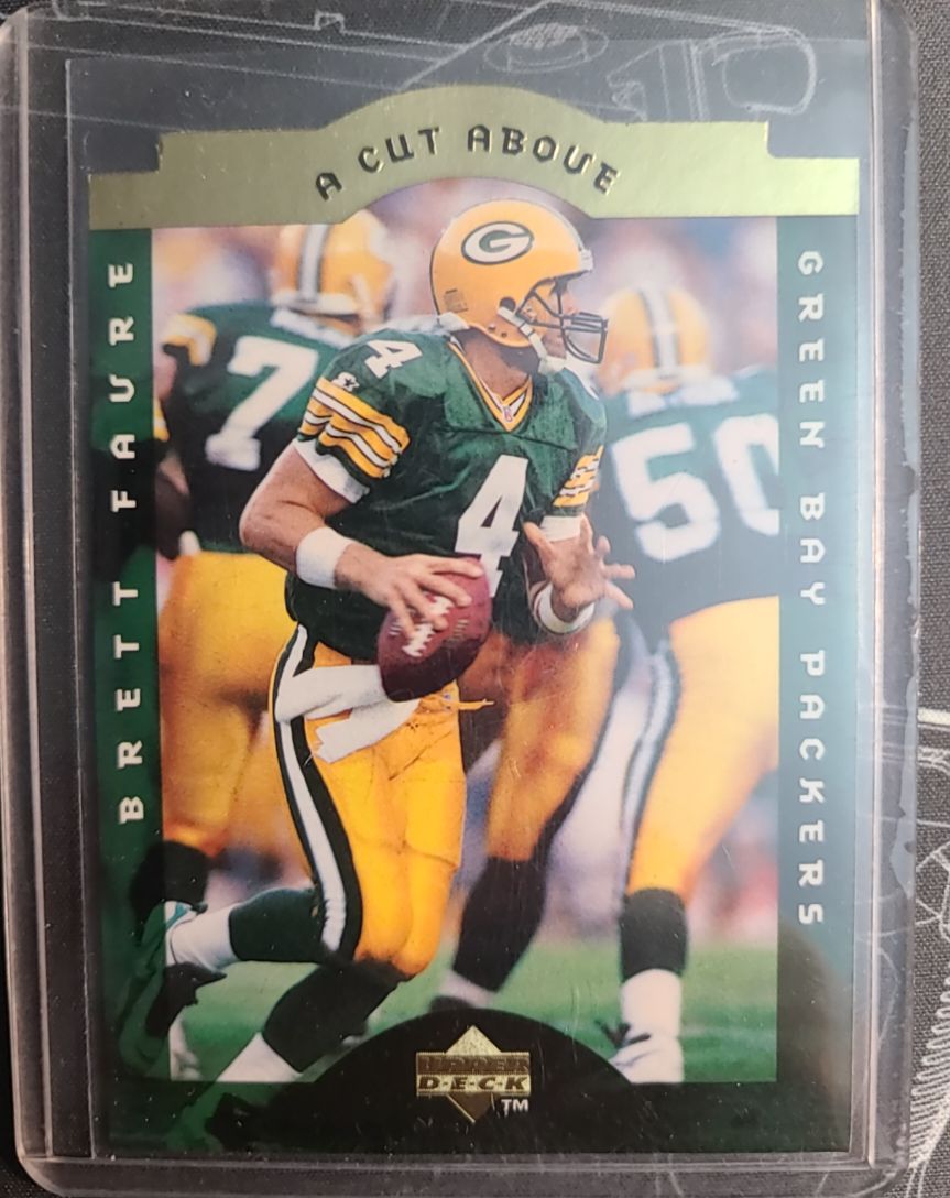 1996 Upper Deck #6 Brett Favre A Cut Above — front