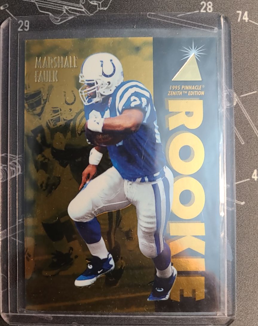 1995 Pinnacle Zenith #Z131 Marshall Faulk Rookie — front