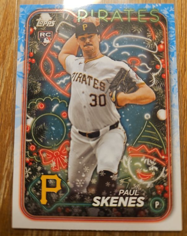 2024 Topps Holiday #H165 Paul Skenes Rookie — front