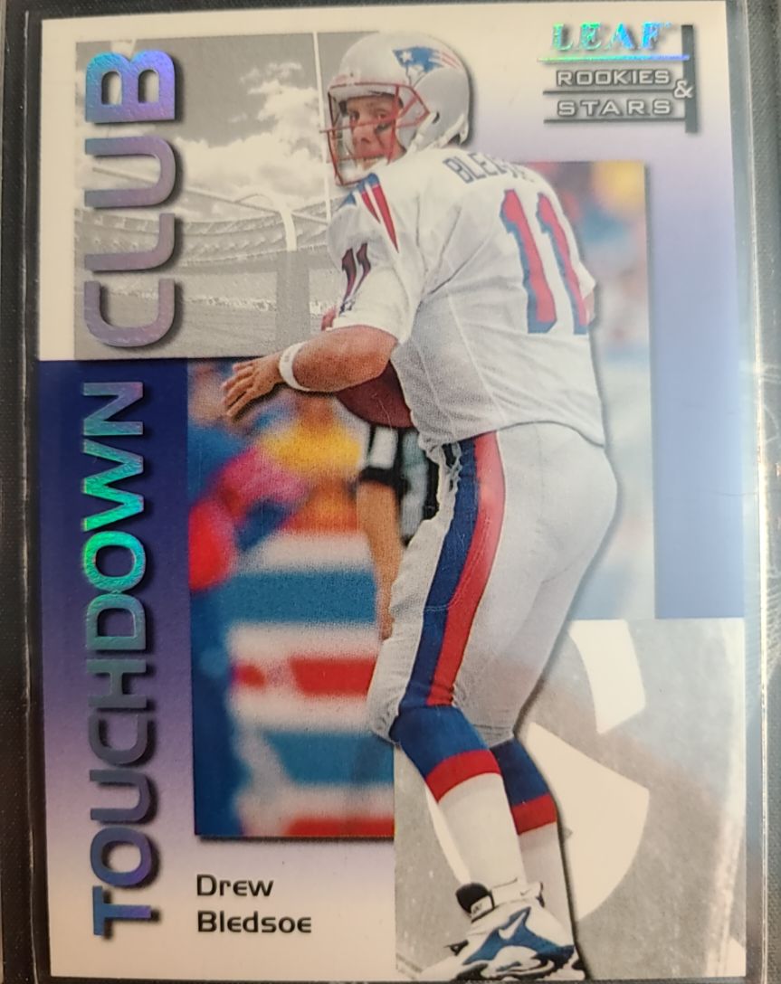 1998 Leaf Rookies & Stars Touchdown Club #6 Drew Bledsoe — front