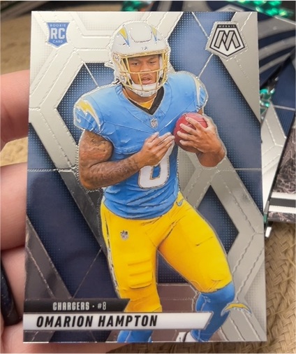 2025 Panini Mosaic #335 Omarion Hampton — front