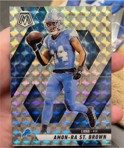 2024 Panini Mosaic #14 Amon-Ra St. Brown — front