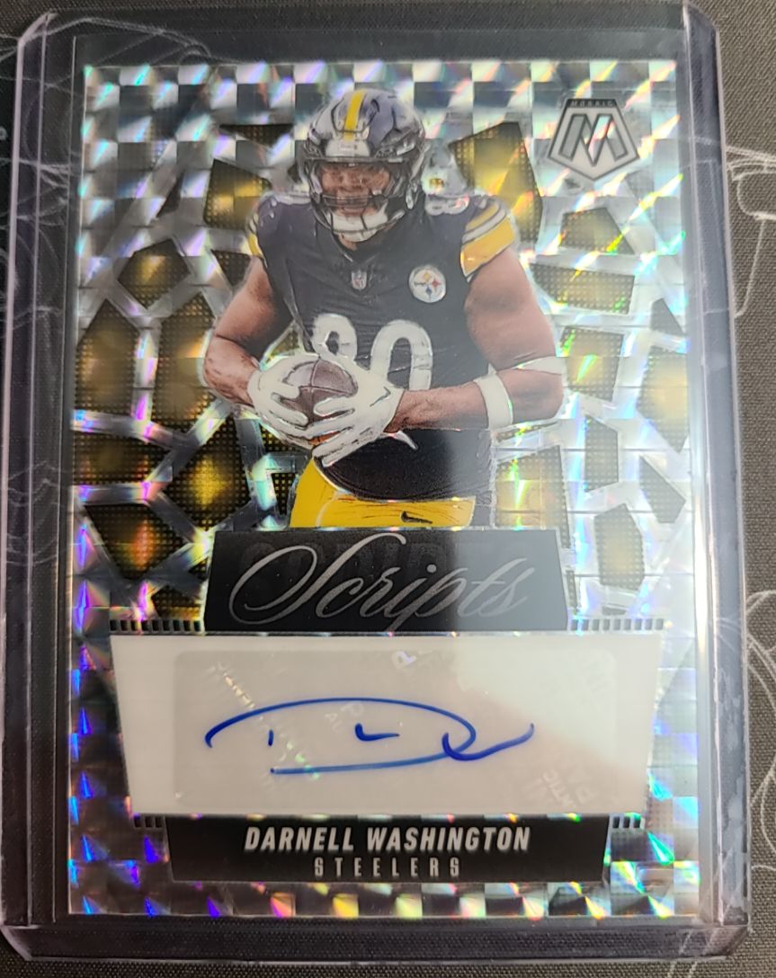 2025 Panini Mosaic Rookie Scripts #RS-DWA Darnell Washington — front