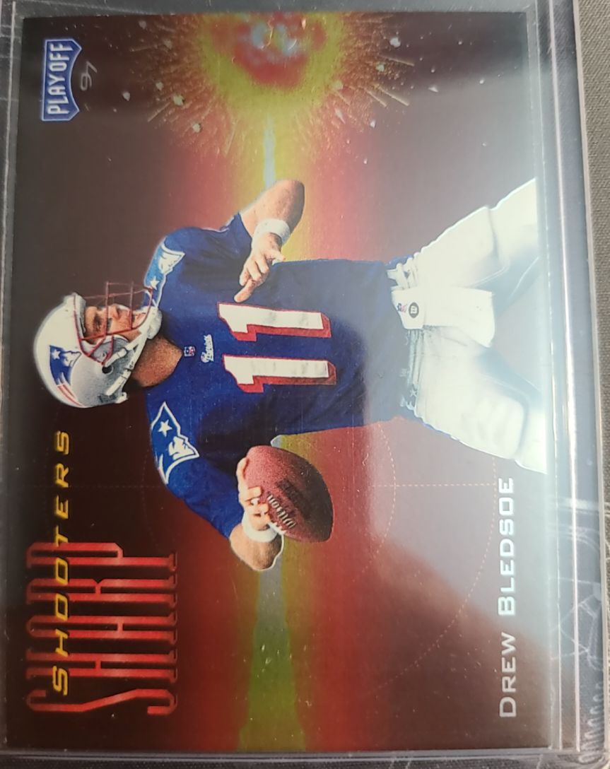 1997 Playoff Zone Sharpshooters #5 Drew Bledsoe — front