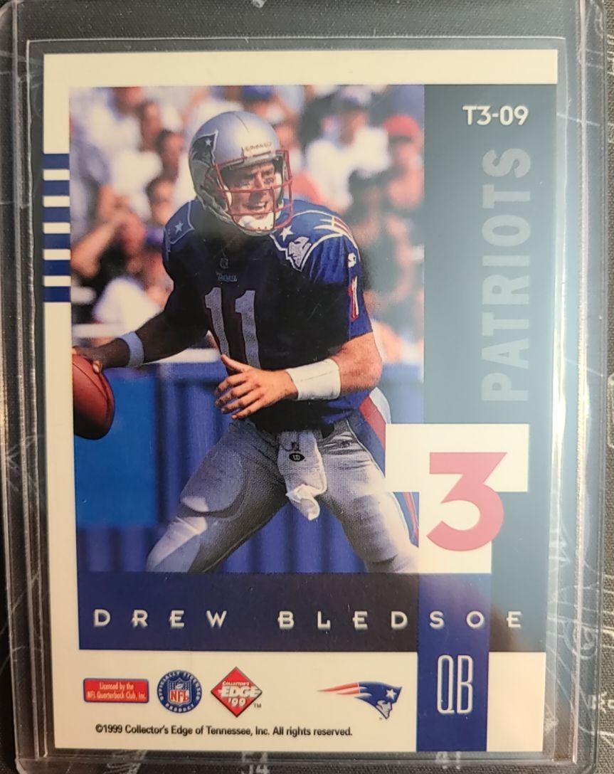 1999 Collector's Edge #T3-09 Drew Bledsoe — front