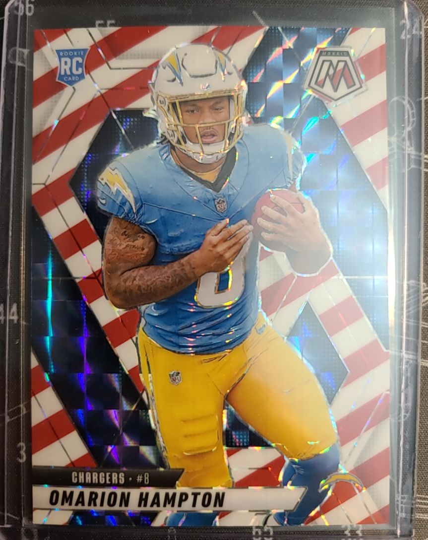 2025 Panini Mosaic #335 Omarion Hampton — front