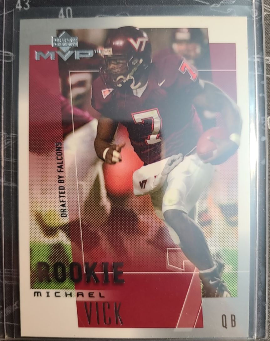 2001 Upper Deck MVP #283 Michael Vick Rookie RC — front