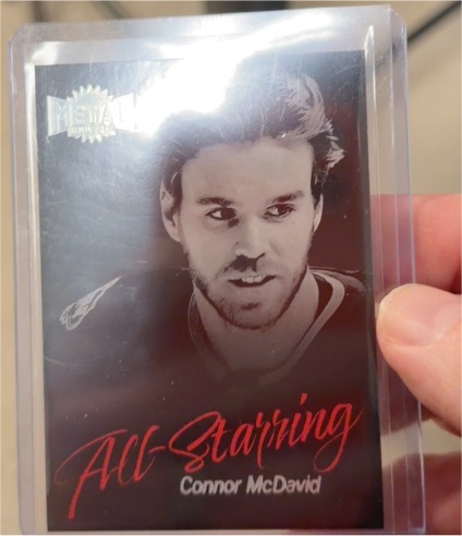2022-23 SkyBox Metal Universe All-Starring #AS-3 Connor McDavid — front