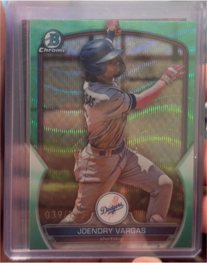 2023 Bowman Draft Chrome #BDC-74 Joendry Vargas — front