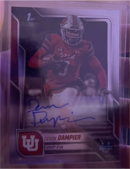 2025 Bowman Chrome #3 Devon Dampier — front