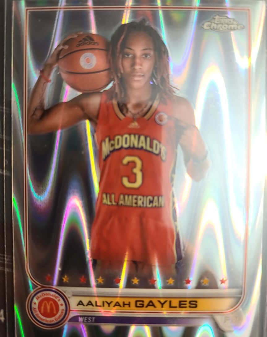 2022 Topps Chrome McDonald's All American #90 Aaliyah Gayles — front