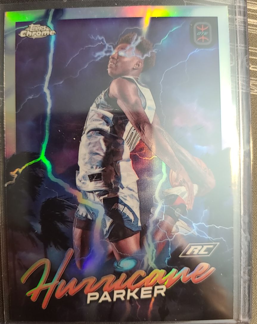 2022-23 Topps Chrome OTE Overtime Elite #H-4 Hurricane Parker — front