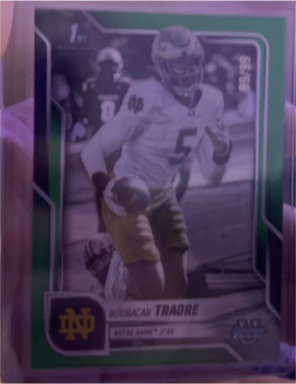 2025 Bowman Chrome University #30 Boubacar Traore — front
